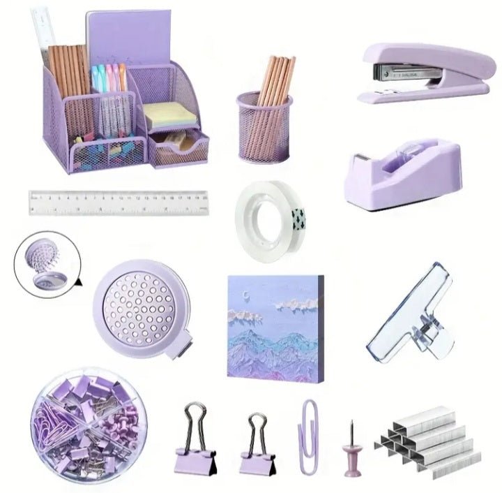 Ensemble d'articles de bureau