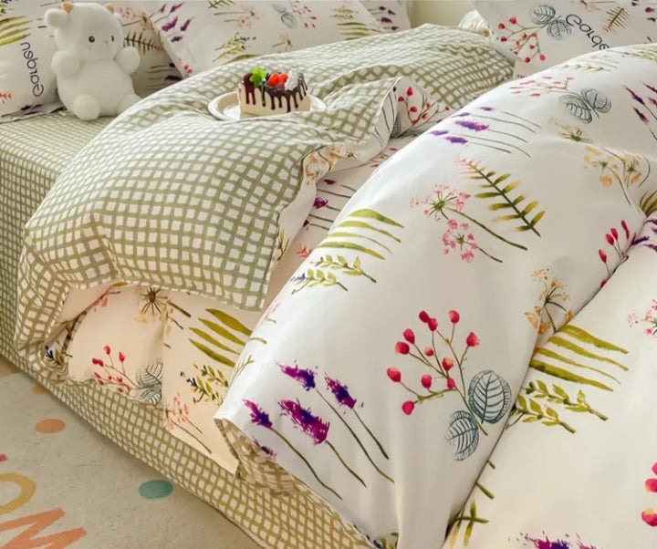 Ensemble de housse de couette Jardin de Gardenia