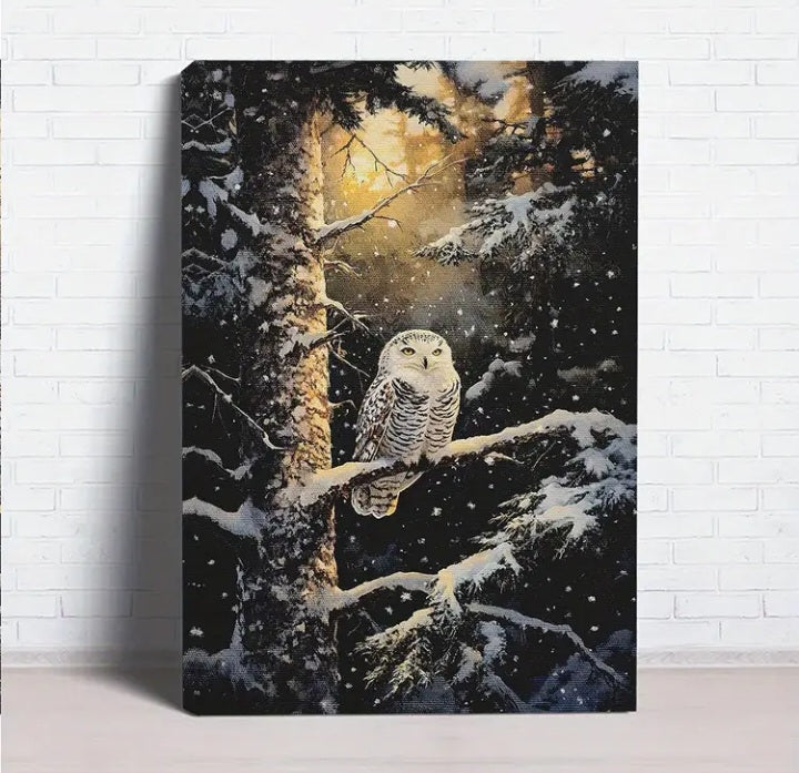 Impression sur toile Harfang des neiges