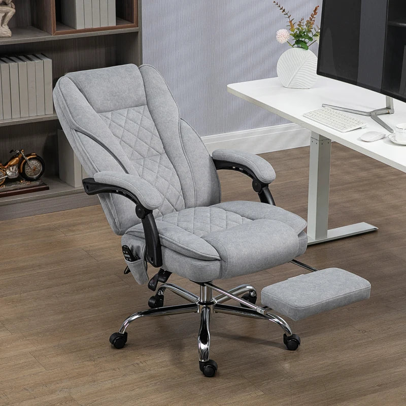Fauteuil de bureau massant, chauffant, inclinable Vinsetto