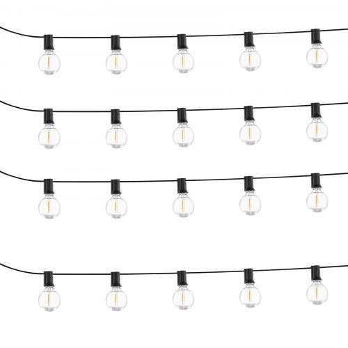 Jeu de lumières solaires de 100 pieds