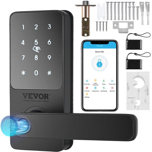 Serrure intelligente 5 en 1 pour porte extérieure