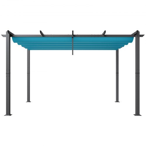 Pergola rétractable 10 x 13 pieds bleu lagon