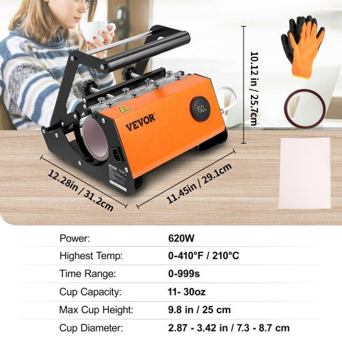 Presse à sublimation Vevor pour verre de 30 oz