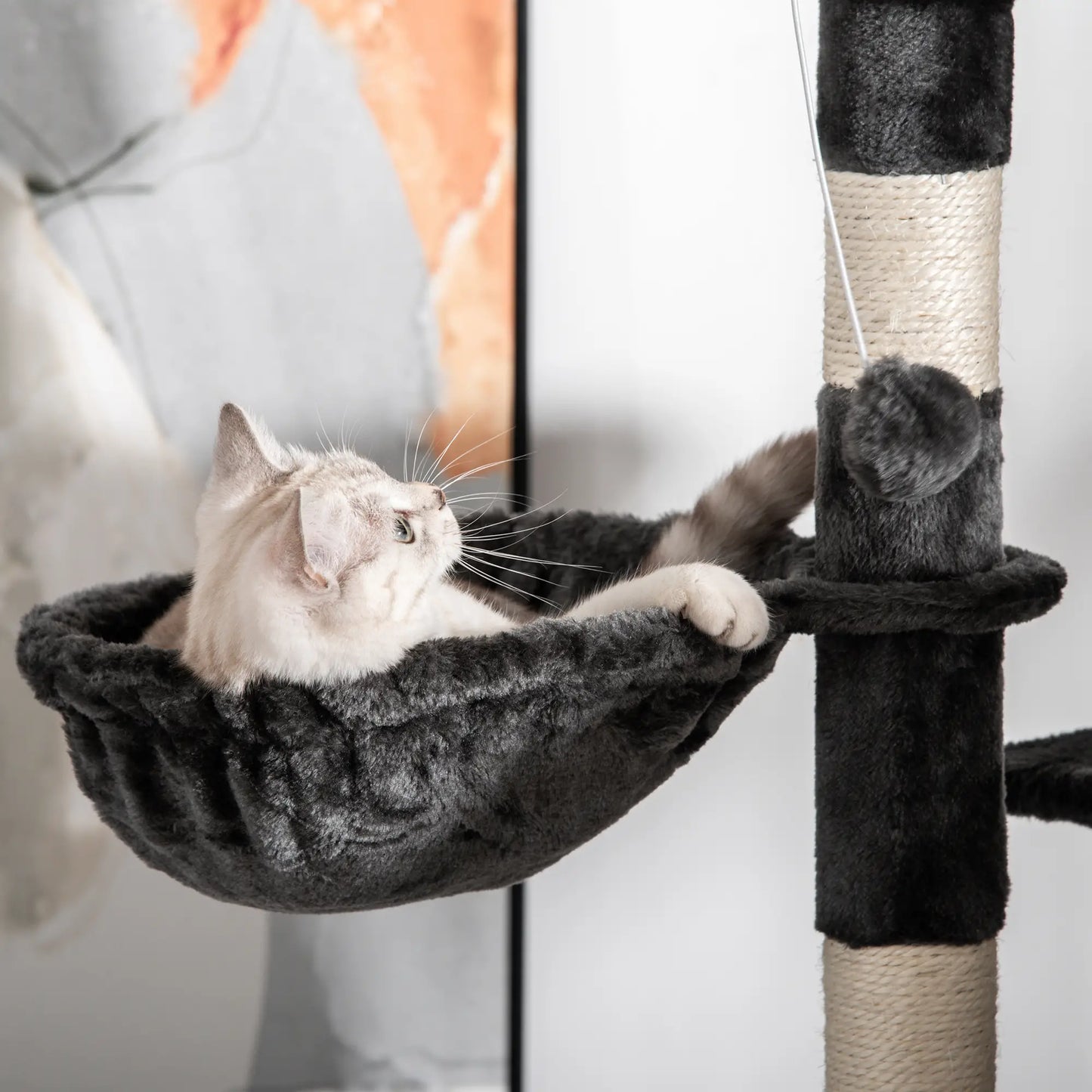 Arbre à chat géant deluxe de 94-102 pouces