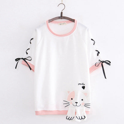 Chandail mignon à motif chat