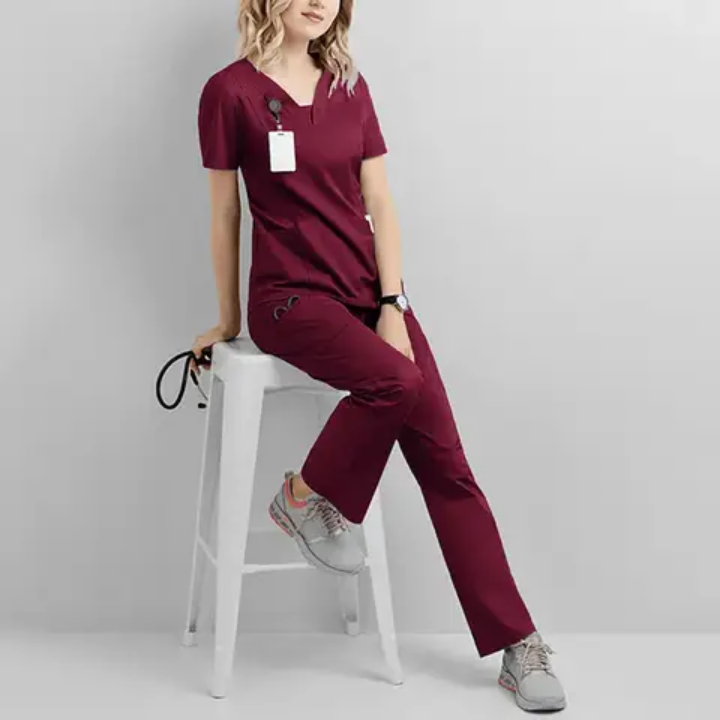 Uniforme de soins de santé extensible en spandex