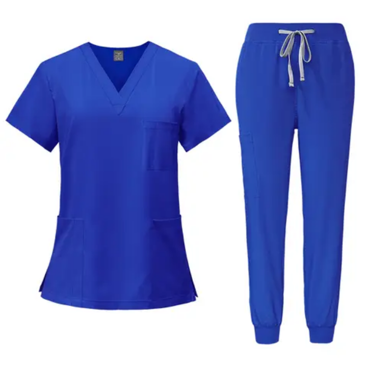 Uniforme de soins de santé 2 pièces unisexe avec pantalon jogger