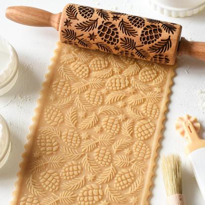 Mini-rouleau à pâtisserie à imprimé faune