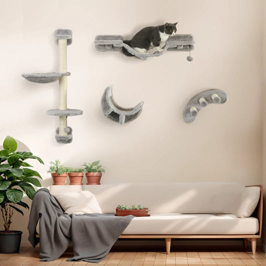 Parcours mural 4 pièces pour chat Pawful