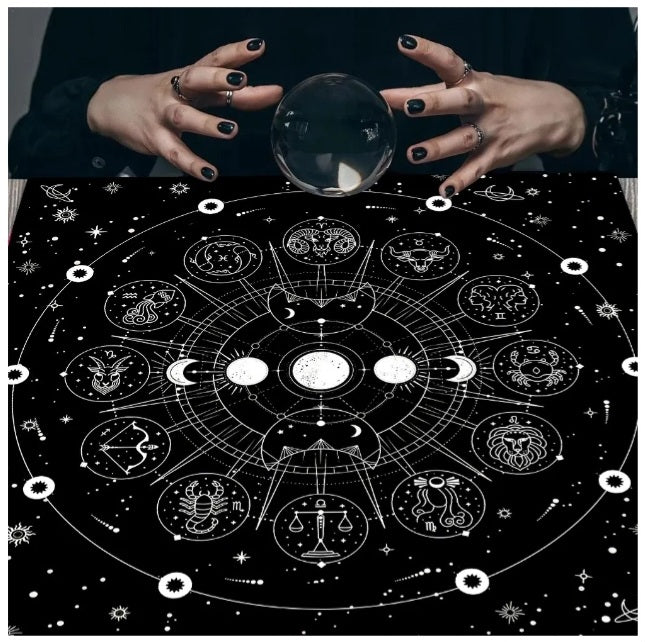 Nappe de tarot Signes astrologiques