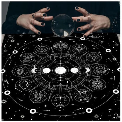 Nappe de tarot Signes astrologiques