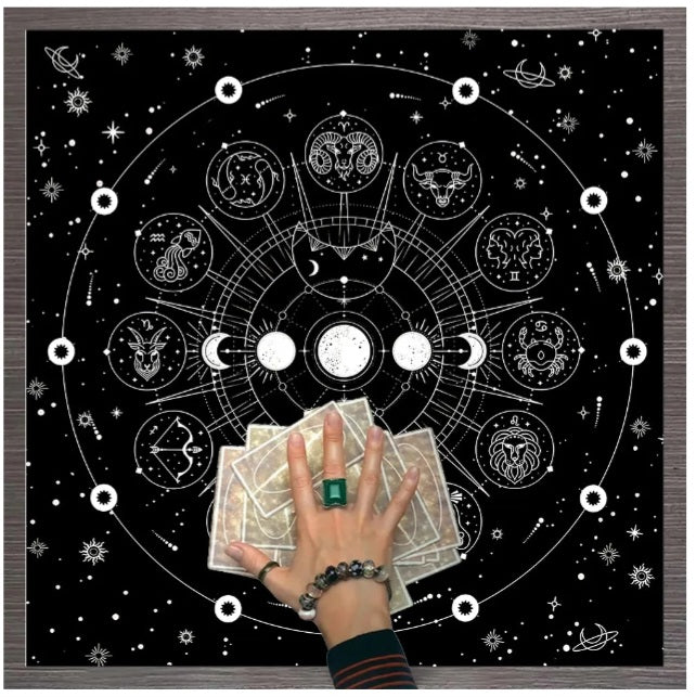 Nappe de tarot Signes astrologiques