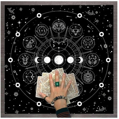 Nappe de tarot Signes astrologiques