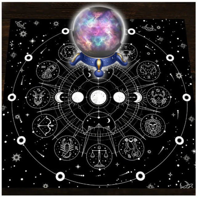 Nappe de tarot Signes astrologiques