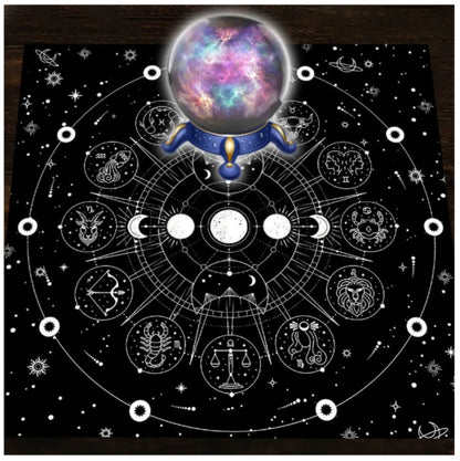 Nappe de tarot Signes astrologiques