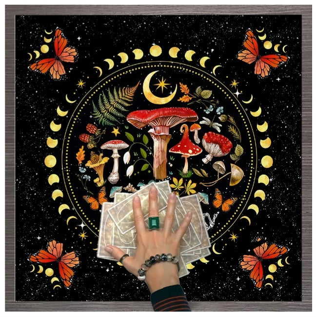 Nappe de tarot Champignons