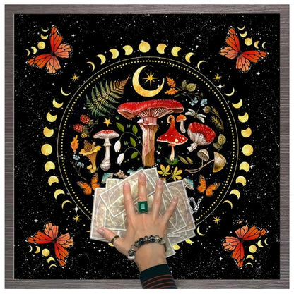Nappe de tarot Champignons