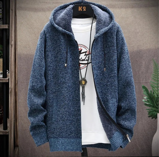 Cardigan en molleton doublé pour hommes