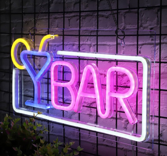 Enseigne de bar en néon