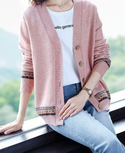 Cardigan à motif pour dames