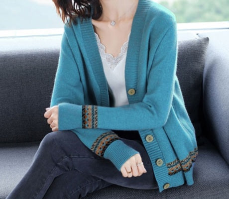 Cardigan à motif pour dames