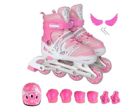 Ensemble complet de patins à roues alignées pour enfants