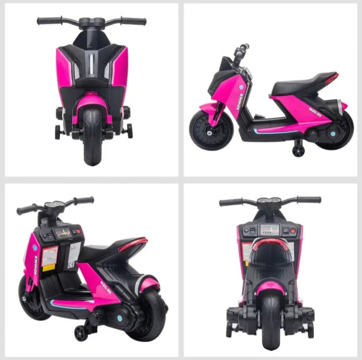 Mini-moto électrique pour enfants avec roues d'entraînement