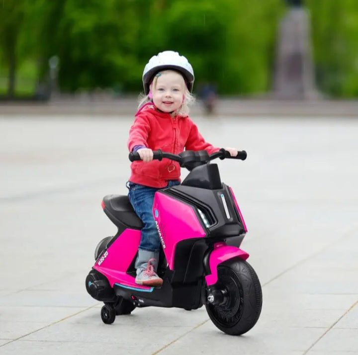Mini-moto électrique pour enfants avec roues d'entraînement