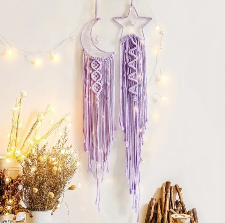 Ensemble de capteurs de rêve Lune et étoile