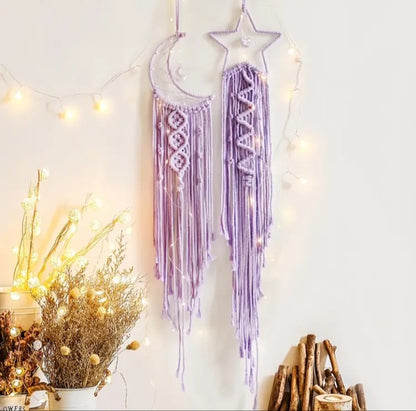 Ensemble de capteurs de rêve Lune et étoile