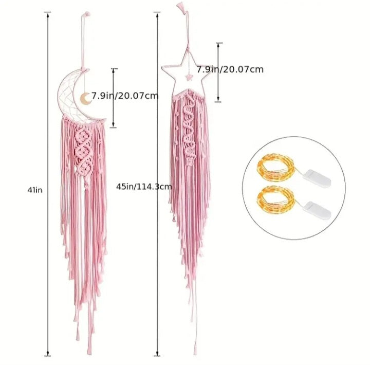 Ensemble de capteurs de rêve Lune et étoile