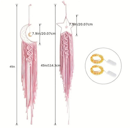 Ensemble de capteurs de rêve Lune et étoile