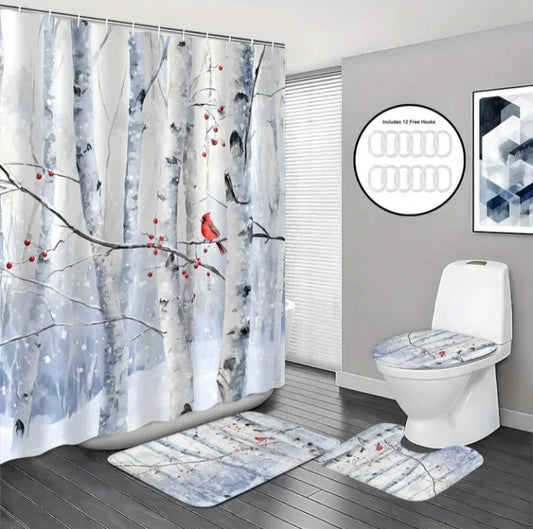 Ensemble de rideau de douche Cardinal solitaire
