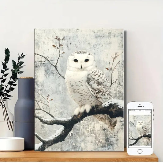 Impression sur toile Harfang des neiges
