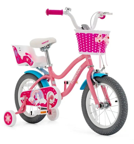 Vélo GoPlus pour fillette avec siège pour peluche ou poupée