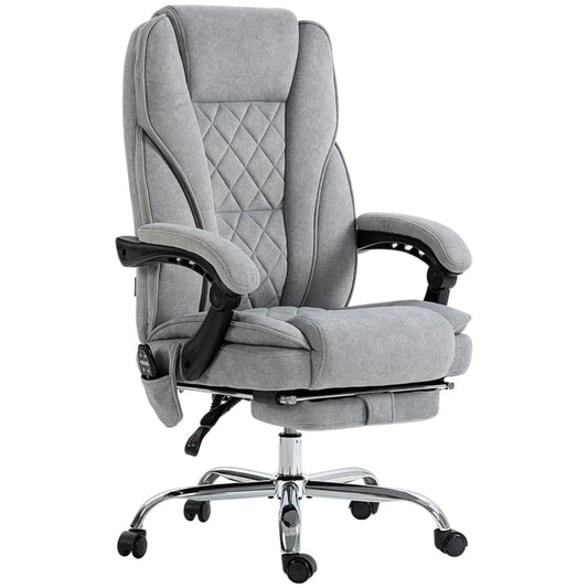 Fauteuil de bureau massant, chauffant, inclinable Vinsetto