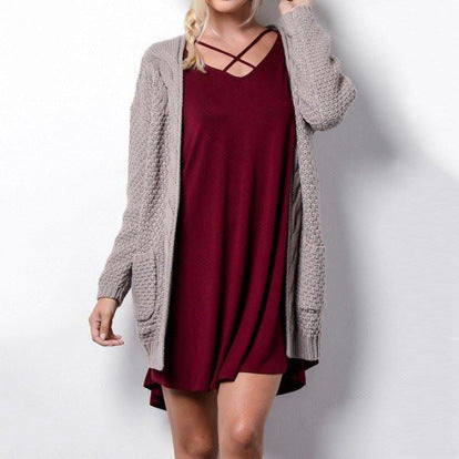 Cardigan long en laine