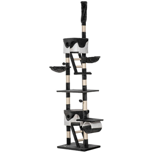 Arbre à chat géant deluxe de 94-102 pouces
