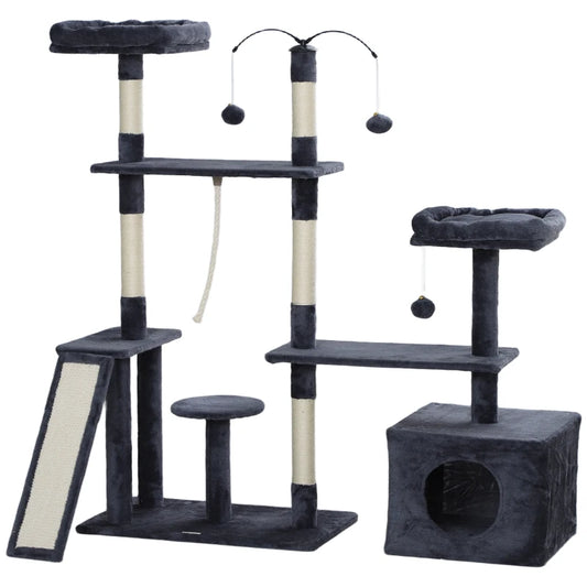 Arbre à chat Pawhut avec centre d'activité complet