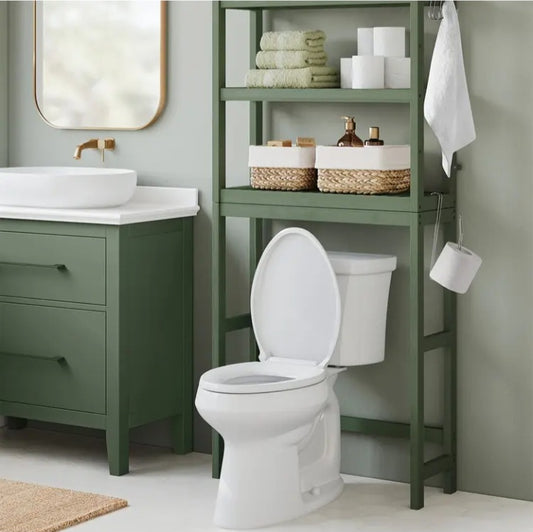 Organisateur de salle de bain au-dessus de la cuvette
