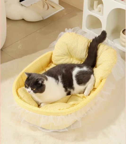 Lit pour chat pastel