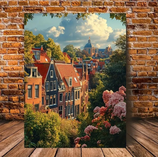 Impression sur toile de Haarlem, Pays Bas, 12 x 16 po.