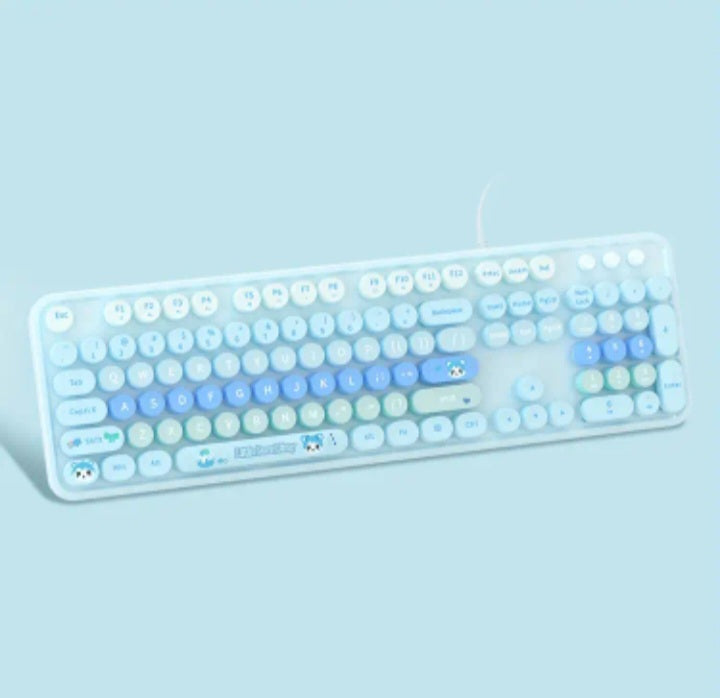 Clavier à cable USB à touches rondes