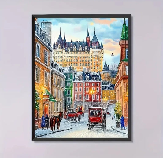 Peinture au diamant Le Vieux Québec