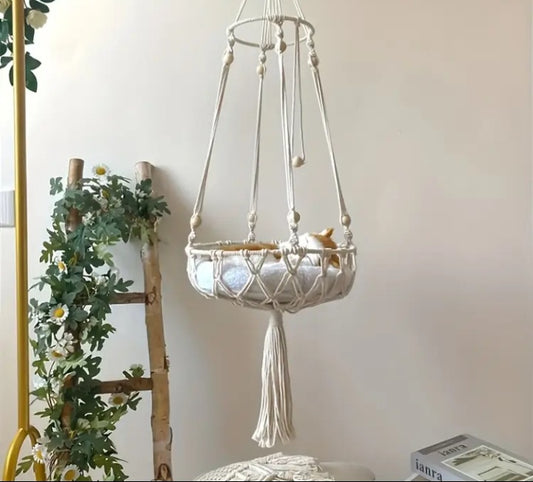 Hamac pour chat tissé