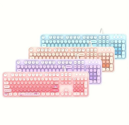 Clavier à cable USB à touches rondes