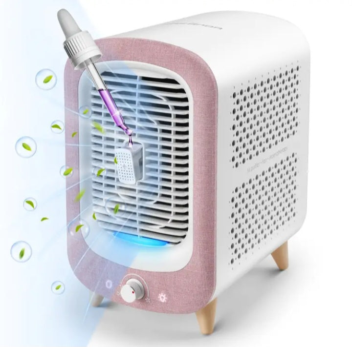 Purificateur d'air avec filtre Hepa et diffuseur d'huile essentielle