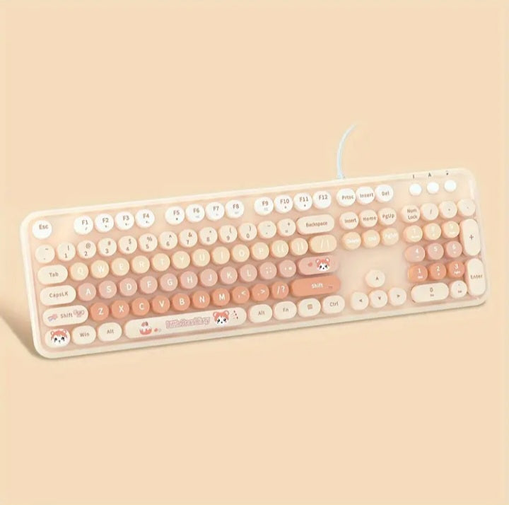 Clavier à cable USB à touches rondes