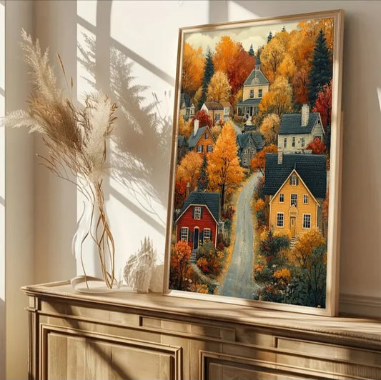 Impression sur toile Nostalgie automnale 12 x 16 po.